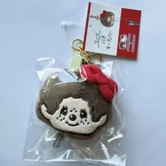 新品未使用　モンチッチ×ハローキティ　リール付きカバー　キーチェーン