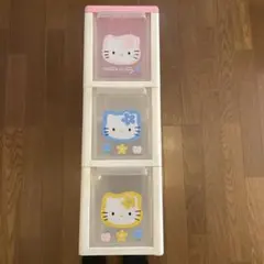 ハローキティ　３段引き出し 収納ボックス　1996年製