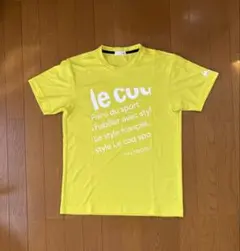 le coq sportif 蛍光イエローTシャツ Mサイズ