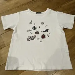 本日削除　BeBe 海洋テーマ Tシャツ　120