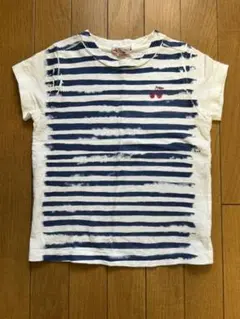 期間限定　値下げ　ボンポワン　半袖Tシャツ　ボーダー柄　8A