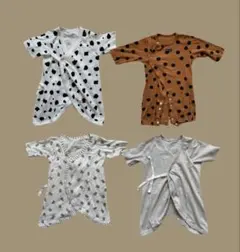 ★4点セット 50〜60cm ベビー肌着　コンビ肌着　ロンパース 西松屋