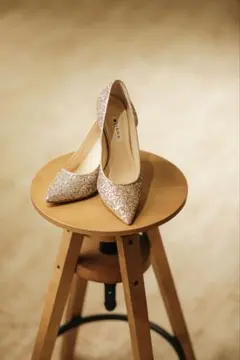 Diana ゴールド グリッター ハイヒール
