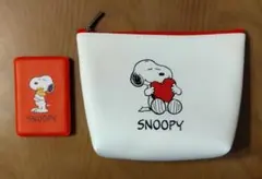 スヌーピー ポーチ&ミラーセット（ハート）のサムネイル