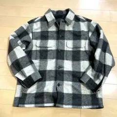 極美品！UNIQLO オーバーシャツジャケット CPOブロックチェックジャケット