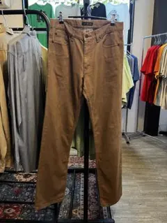 00s J.CREW ブラウン 先染め　ストレートデニム ジーンズ　W31のサムネイル