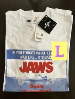 【新品未使用】Lサイズ JAWSジョーズ ユニクロUT Tシャツ ホワイト