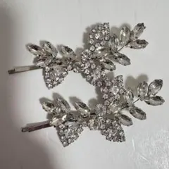 リーフヘアピン2個セット