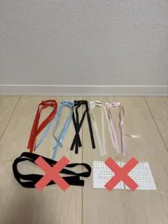 ヘアアクセサリー　リボンピン5色セット