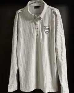 kappa長袖ゴルフウェア【メンズLサイズ　ホワイト】