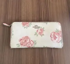 COACH フラワープリント 長財布