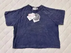 【新品タグ付き】RRmoment ピグメントTシャツ 90cm ネイビー