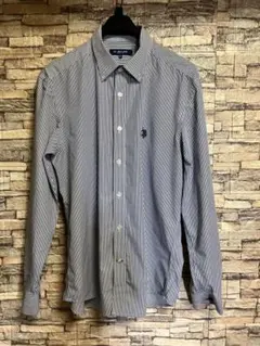 u.s.POLO ASSN. XL ワイシャツ　ブルー　ストライプのサムネイル