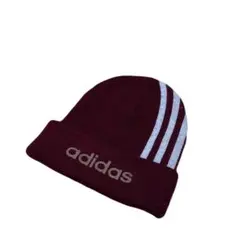 adidas ニットキャップ ニット帽 3本ライン