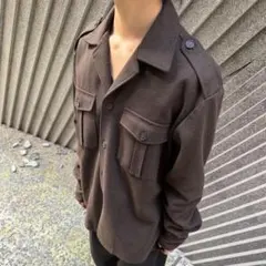 A.P.C.アーペーセー ミリタリージャケット ウールジャケット ダークブラウン