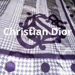 Christian Dior silk scarf スカーフ　パープル