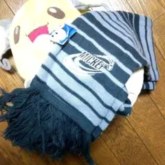 ミッキーマウス マフラー ボーダー【新品】キッズマフラー ネックウォーマー