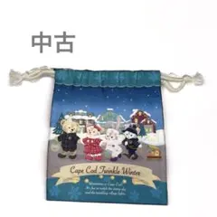 【中古】ダッフィーのケープコッドトゥインクルウィンターの巾着