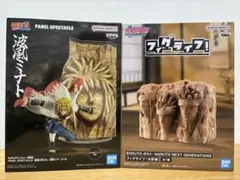 【新品未開封、送料無料】ナルトボルトフィギュア　火影岩貯金箱＆波風ミナト