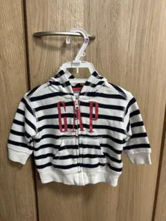 GAP ストライプフードパーカー 0-3ヶ月