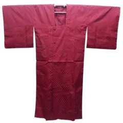 【最終値下げ】道行コート　和装コート　赤×黒　和装　着物