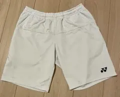 YONEX ホワイト ハーフパンツ JP L