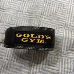 GOLD'S GYM トレーニングベルト レザー ブラック