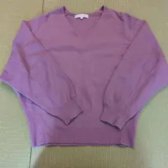 grove パープル 長袖セーター Mサイズ