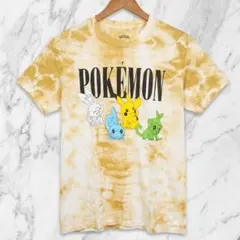 値下げ　海外限定 ポケモン×タイダイ染め　90s復刻デザインTシャツ。のサムネイル