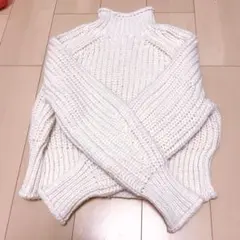 H&M ホワイト ニット