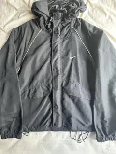 ナイキ 銀タグ 刺繍 ハーフジップ アノラック 緑 テック テック系 y2k y2k 00s NIKE TECH パーカー ヘビー ロゴ スオッシュ 緑 L