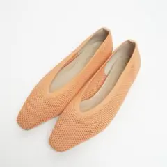 【新品未使用】ルタロン フラットパンプス メッシュ スクエアトゥ 23.5cm