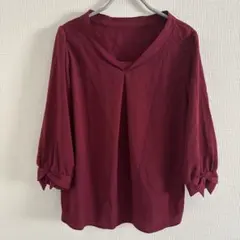 バーガンディ シャツ