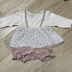 フラワープリントロンパース・カバーオール