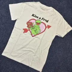299] USA古着 Disney プリンセスと魔法のキス Tシャツ 半袖 白のサムネイル