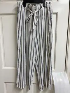 ZARA ストライプ リラックスフィットパンツ