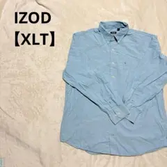 IZOD 【XLT】 水色 長袖 カジュアル シャツ メンズ レディース