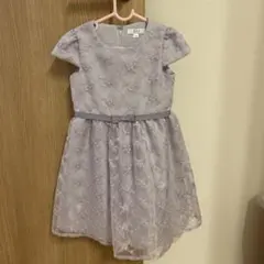 a.v.v 薄紫 刺繍 ワンピース 110 入学式　卒園式