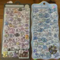 ボンボンドロップシール　ちゅるきら　よるねこボンボン　ばけばけボンボン