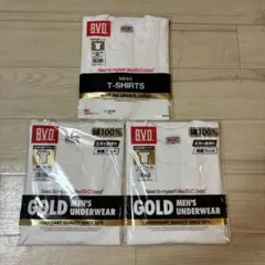 新品！BVD 　　　　　　　　　丸首半袖Tシャツセット（3枚）