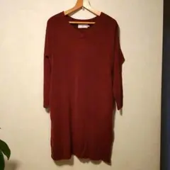 AZUL　ニットワンピース　ボルドー