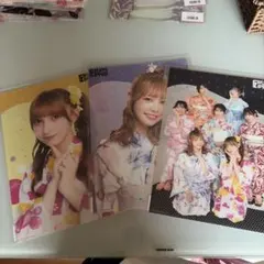 FRUITSZIPPER浴衣すきくじE賞3枚セット 仲川 早瀬 全員