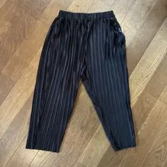 branshes✖︎金子綾　ブラック プリーツパンツ 110