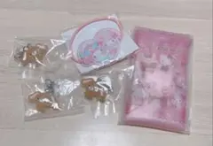 新品 サンリオ 5点 カプセルトイ ゆるっとめじるしアクセサリー いちご新聞