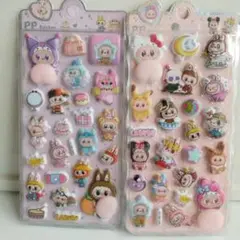 LABUBU ぷっくりおしりシール 2枚セット