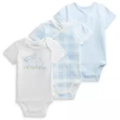 【新品・訳あり】ラルフローレン ボディスーツ３枚セット 3M/60　#01