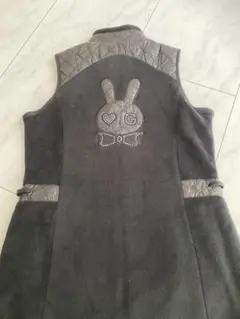 LALA’C ウサギが可愛いロングベスト サイズM