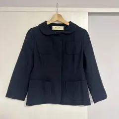 【MARNI】ネイビー　丸襟　ジャケット　38 美品　マルニ