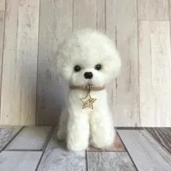 羊毛フェルト ビションフリーゼ 2体セット - メルカリ