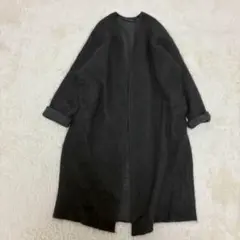 TRANSIT par-such アルパカ混ニットコート 黒2 イタリア製 - メルカリ